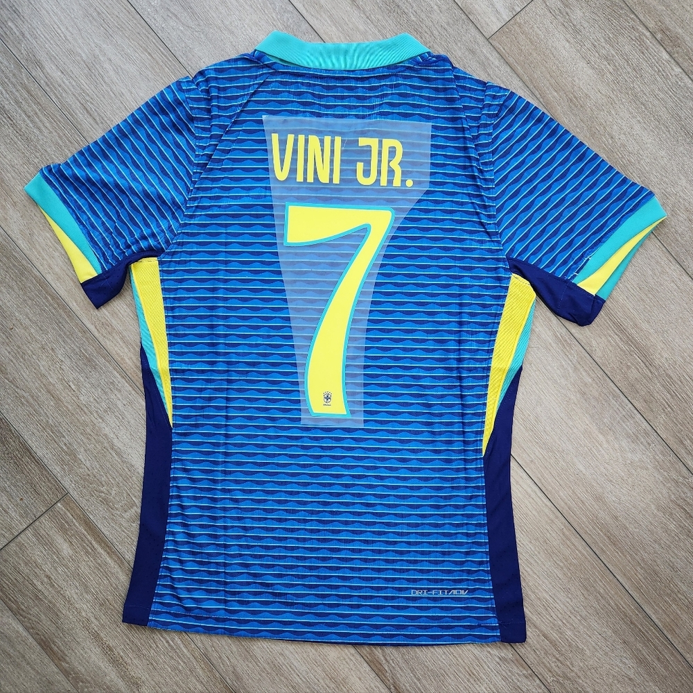Jersey Team Brasil 2024 Away Copa America Vini Jr#7